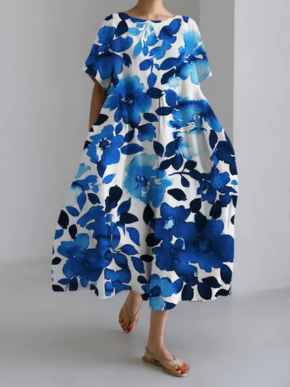 Kleid - Mit Blumenmustern & sehr weiter Passform