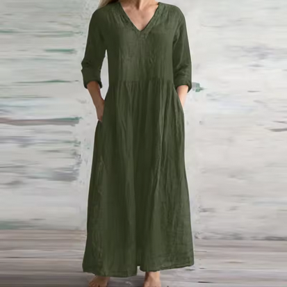 Komfortables Kleid für Damen mit Seitentaschen