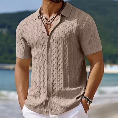 Kurzärmliges Sommerhemd - Gestrickt & kreatives Design