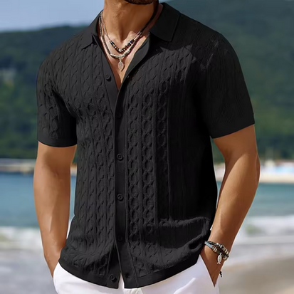 Kurzärmliges Sommerhemd - Gestrickt & kreatives Design