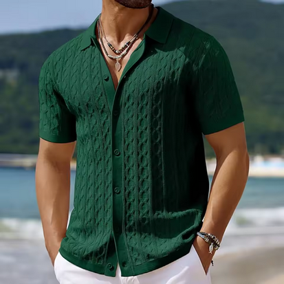 Kurzärmliges Sommerhemd - Gestrickt & kreatives Design