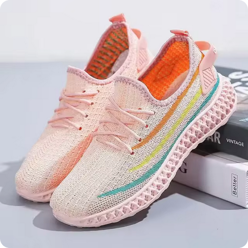 Leichte Sommer-Sneaker - Ergonomische Sohle & mehrfarbig