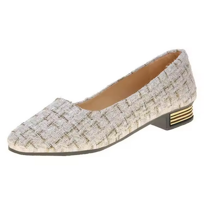 Leichte, stilvolle Damenschuhe mit kleinem Absatz