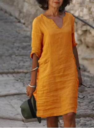 Leichtes Sommerkleid aus Leinen