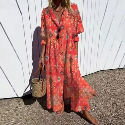 Maxikleid im Boho-Stil - Kräftige Farben & bezaubernde Muster