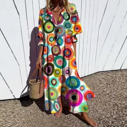 Maxikleid im Boho-Stil - Kräftige Farben & bezaubernde Muster