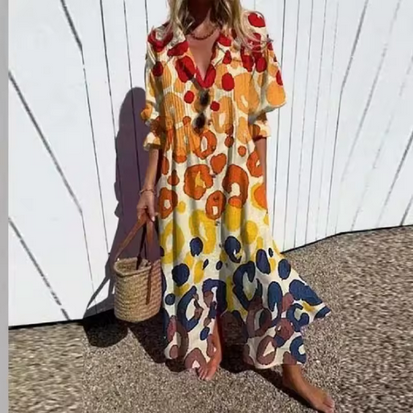 Maxikleid im Boho-Stil - Kräftige Farben & bezaubernde Muster