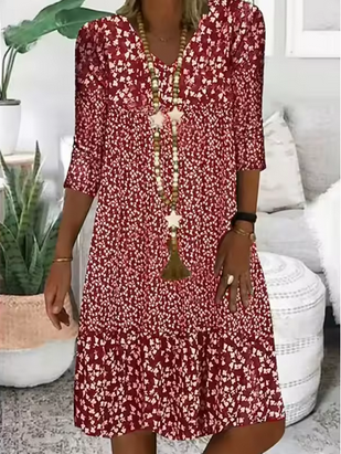 Midi-Sommerkleid mit auffallendem Design