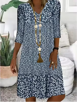 Midi-Sommerkleid mit auffallendem Design