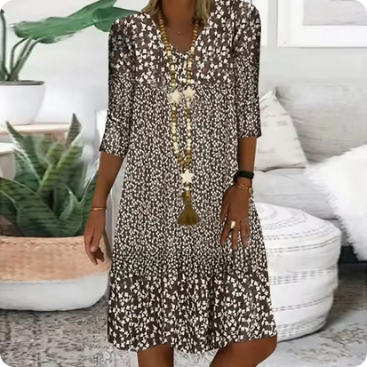 Midi-Sommerkleid mit auffallendem Design
