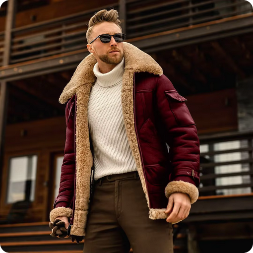 Moderne Jacke - Mit Kunstfell & Reißverschluss