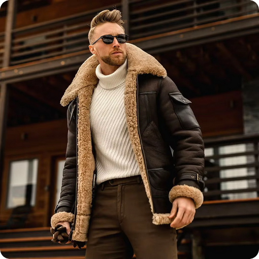 Moderne Jacke - Mit Kunstfell & Reißverschluss
