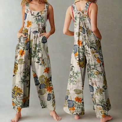 Modischer Overall mit Blumenmotiven für Damen
