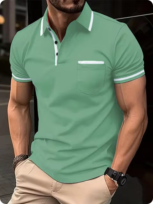 Modisches Poloshirt - Mit farblichen Akzenten