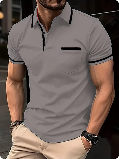 Modisches Poloshirt - Mit farblichen Akzenten