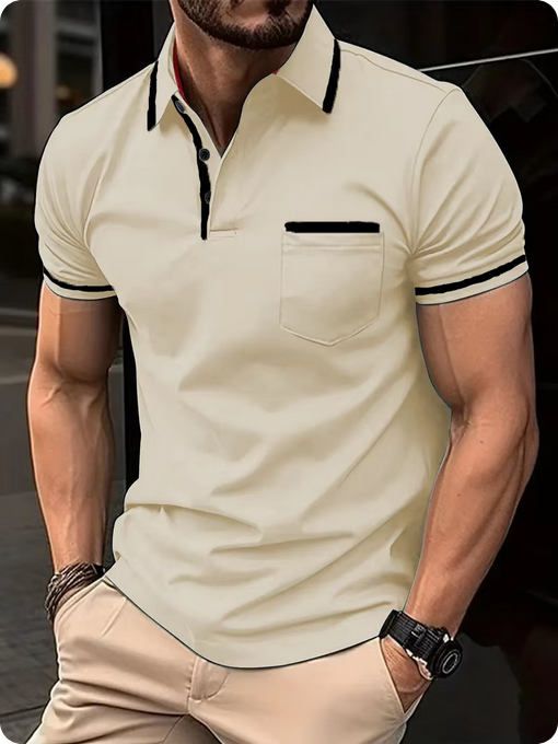 Modisches Poloshirt - Mit farblichen Akzenten