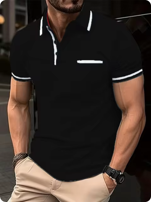Modisches Poloshirt - Mit farblichen Akzenten