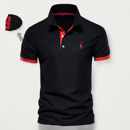 Poloshirt - Zweifarbig & normaler Schnitt