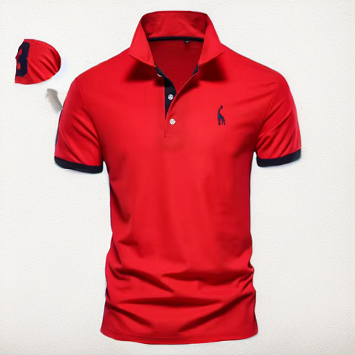 Poloshirt - Zweifarbig & normaler Schnitt
