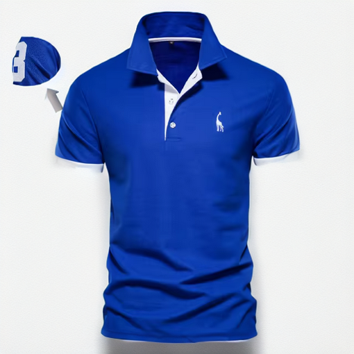 Poloshirt - Zweifarbig & normaler Schnitt