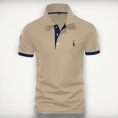 Poloshirt - Zweifarbig & normaler Schnitt