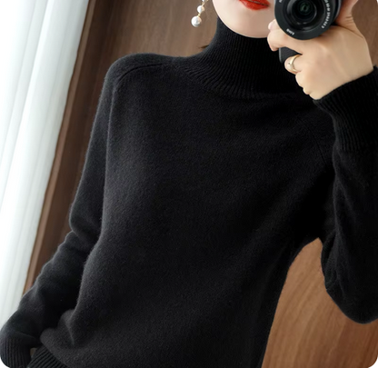 Pullover - Mit Feinstrick & Rollkragen