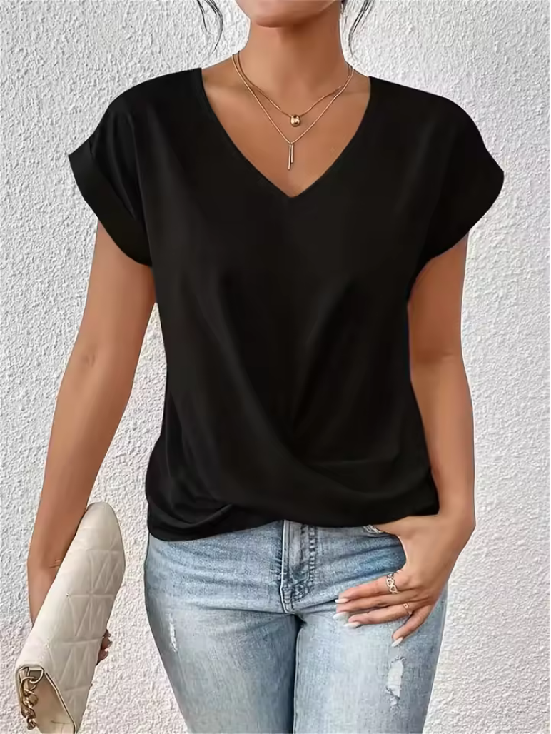 Schickes T-Shirt für Damen - Modernes Design & V-Ausschnitt