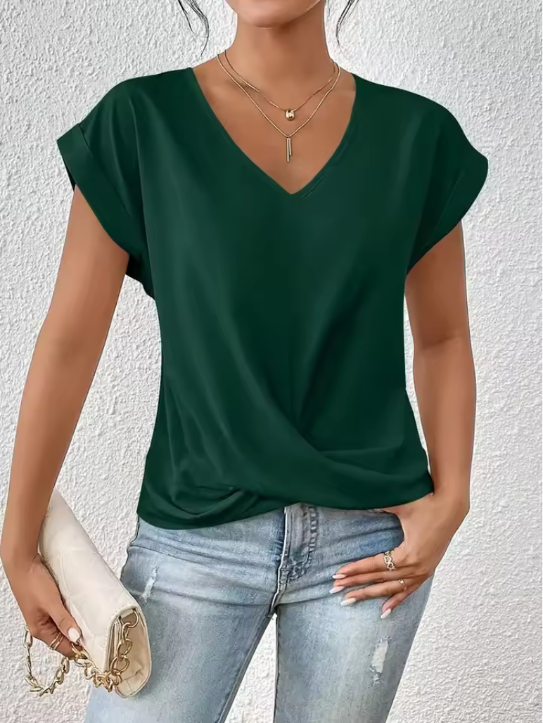 Schickes T-Shirt für Damen - Modernes Design & V-Ausschnitt