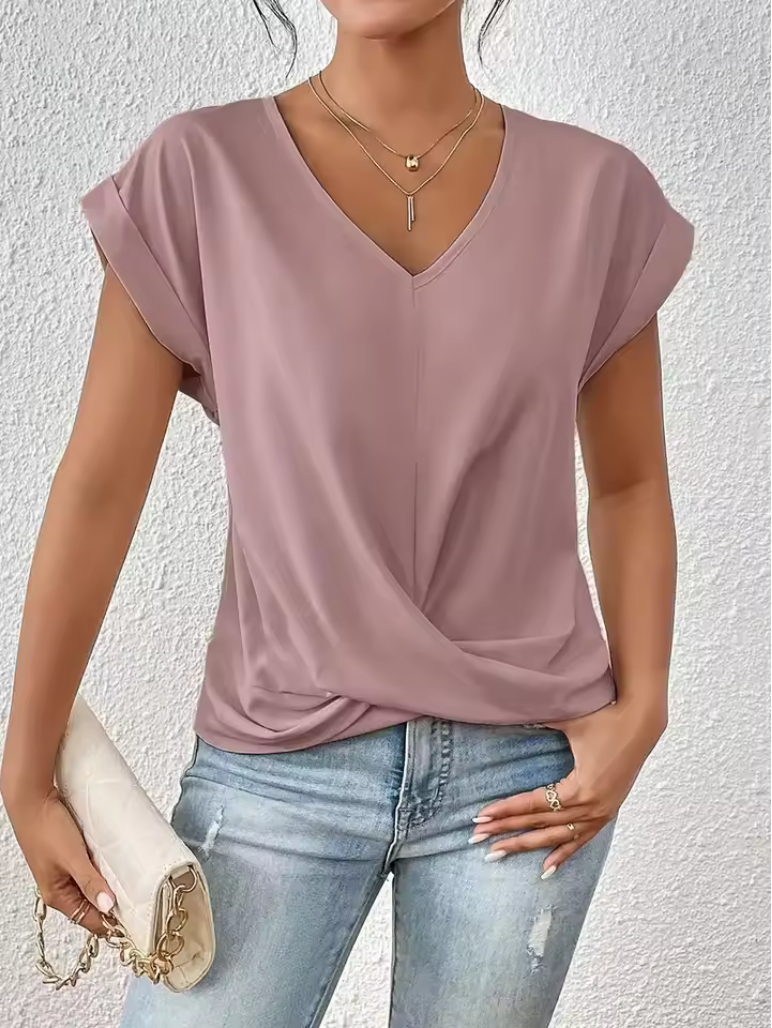 Schickes T-Shirt für Damen - Modernes Design & V-Ausschnitt