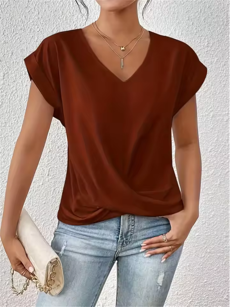 Schickes T-Shirt für Damen - Modernes Design & V-Ausschnitt