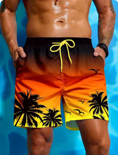 Schnelltrocknende Badehose mit verschiedenen Motiven