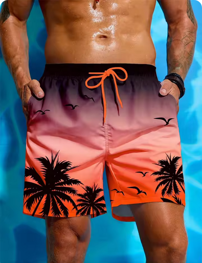 Schnelltrocknende Badehose mit verschiedenen Motiven