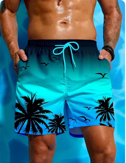 Schnelltrocknende Badehose mit verschiedenen Motiven
