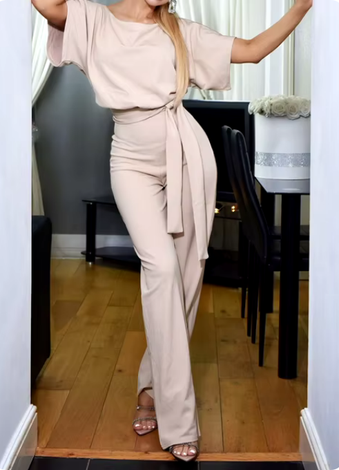 Einfarbiger Jumpsuit