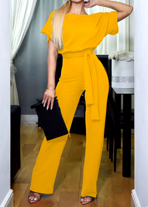 Einfarbiger Jumpsuit