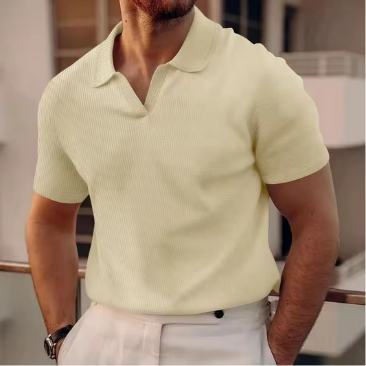 Klassisches Poloshirt - Einfarbig mit normaler Passform