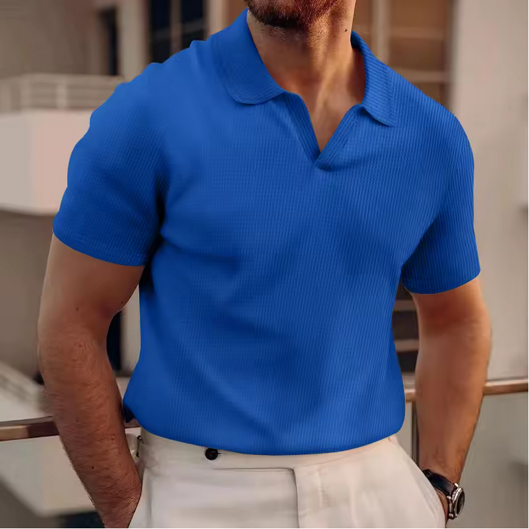 Klassisches Poloshirt - Einfarbig mit normaler Passform