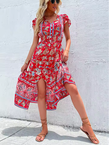 Sommerkleid - Florale Muster & viel Bewegungsfreiheit