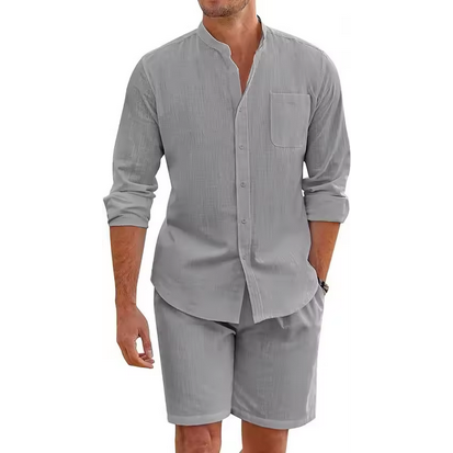 Sommerliches Herrenoutfit - 2-teilig & atmungsaktiv