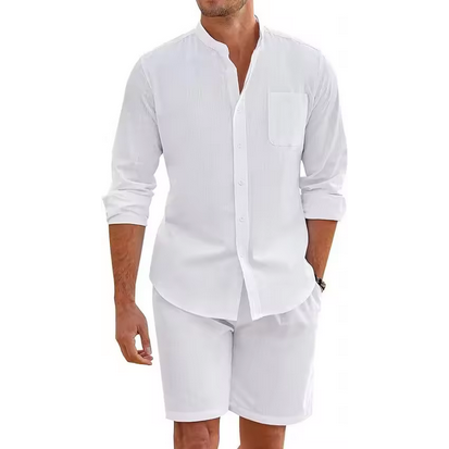 Sommerliches Herrenoutfit - 2-teilig & atmungsaktiv