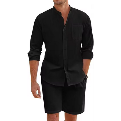 Sommerliches Herrenoutfit - 2-teilig & atmungsaktiv