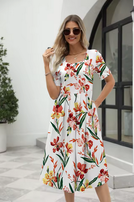 Traumhaftes Sommerkleid - Mit hübschen Mustern
