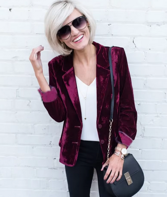 Vornehmer Blazer - Mit glänzendem Material