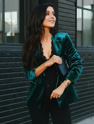 Vornehmer Blazer - Mit glänzendem Material