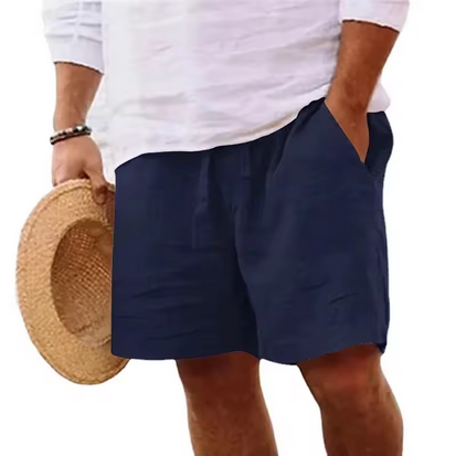 Weiche Leinenshorts mit Gummizug & lässigem Schnitt