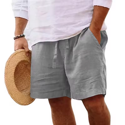 Weiche Leinenshorts mit Gummizug & lässigem Schnitt