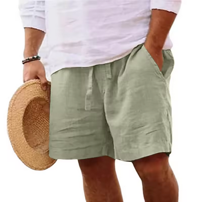 Weiche Leinenshorts mit Gummizug & lässigem Schnitt