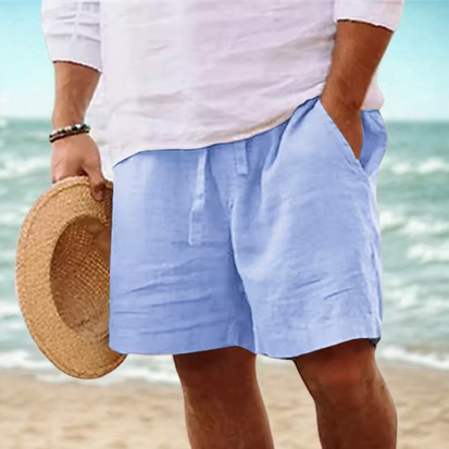 Weiche Leinenshorts mit Gummizug & lässigem Schnitt