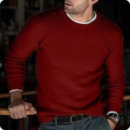 Zeitloser Strickpullover - Mit markanter Naht